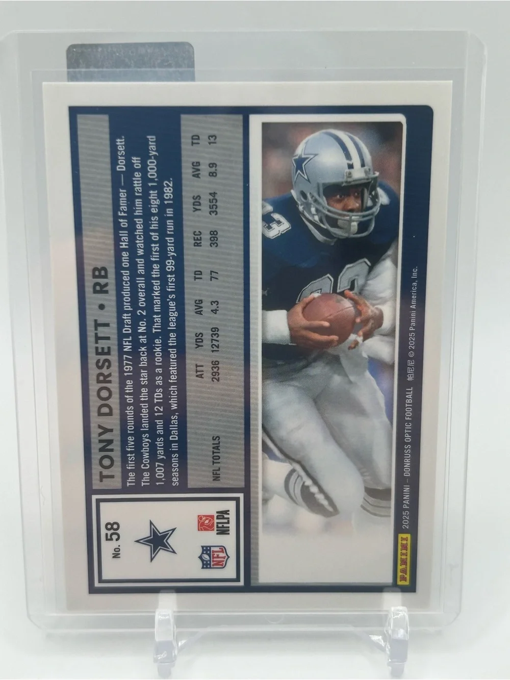 Tony Dorsett Dallas Cowboys Football Trading Card 🏈